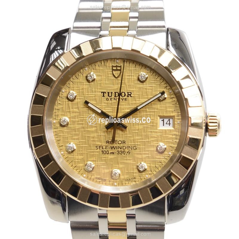 Classique Tudor 21013-62583-10DI-CHCL - Automatic - Gold on Steel
